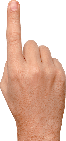 Finger used to turn on phone