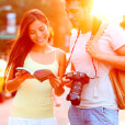 Sightseeing tourists